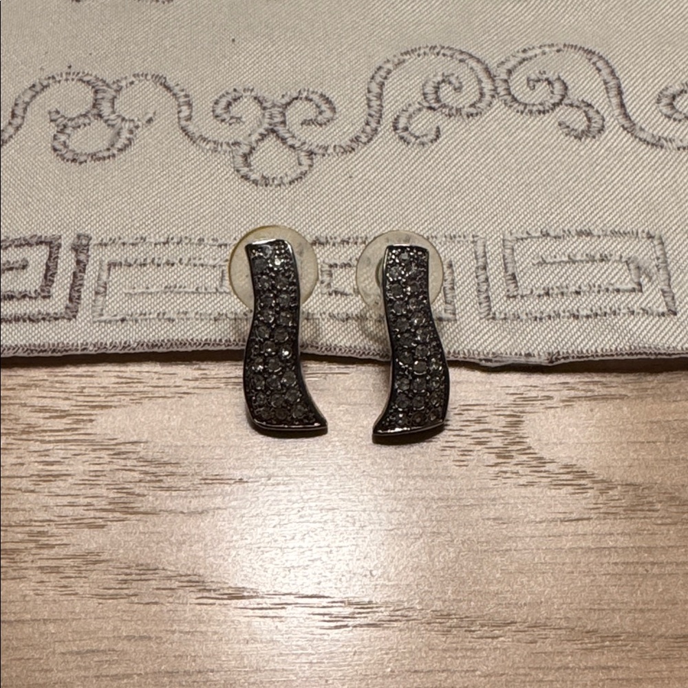 Sparkling Silver Crystal Earrings